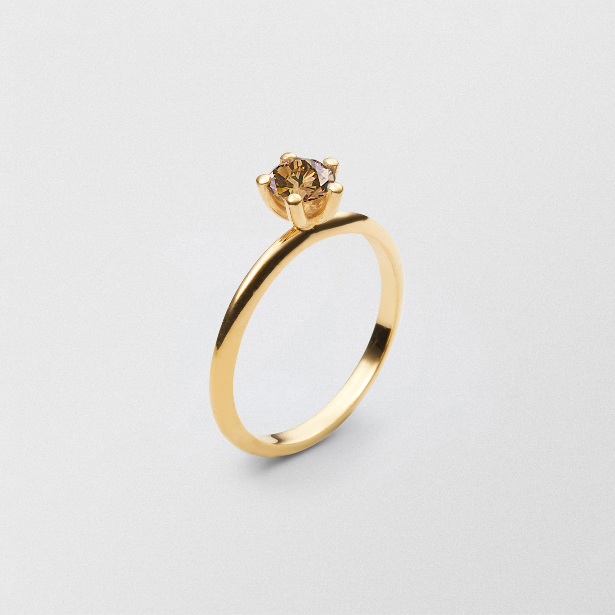 Product Image for Poppy 0.50 coffee by Sandberg | Solitär | Guld | Förlovningsring