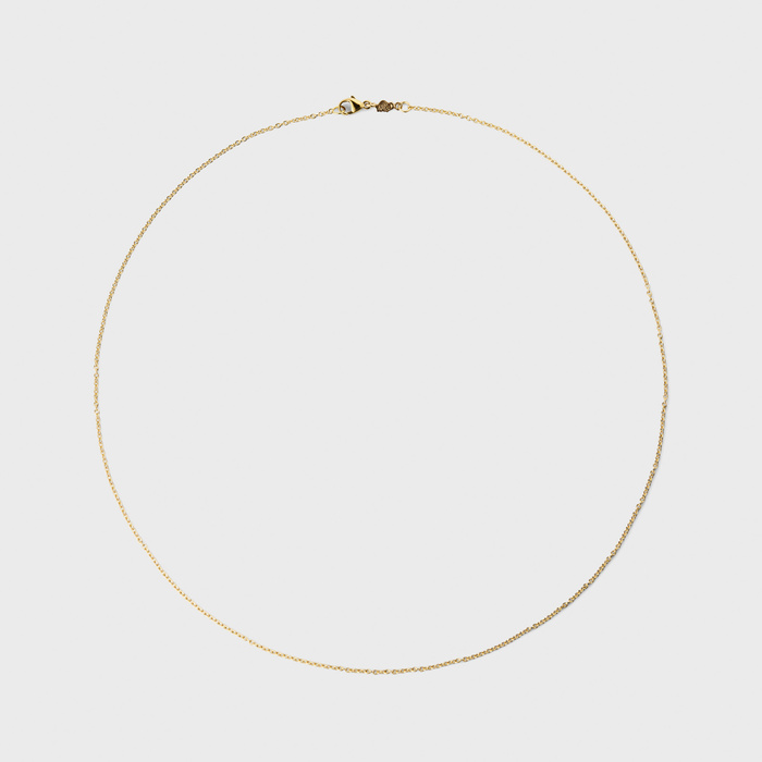 Fin - Chain in 18K yellow gold, 36 cm.