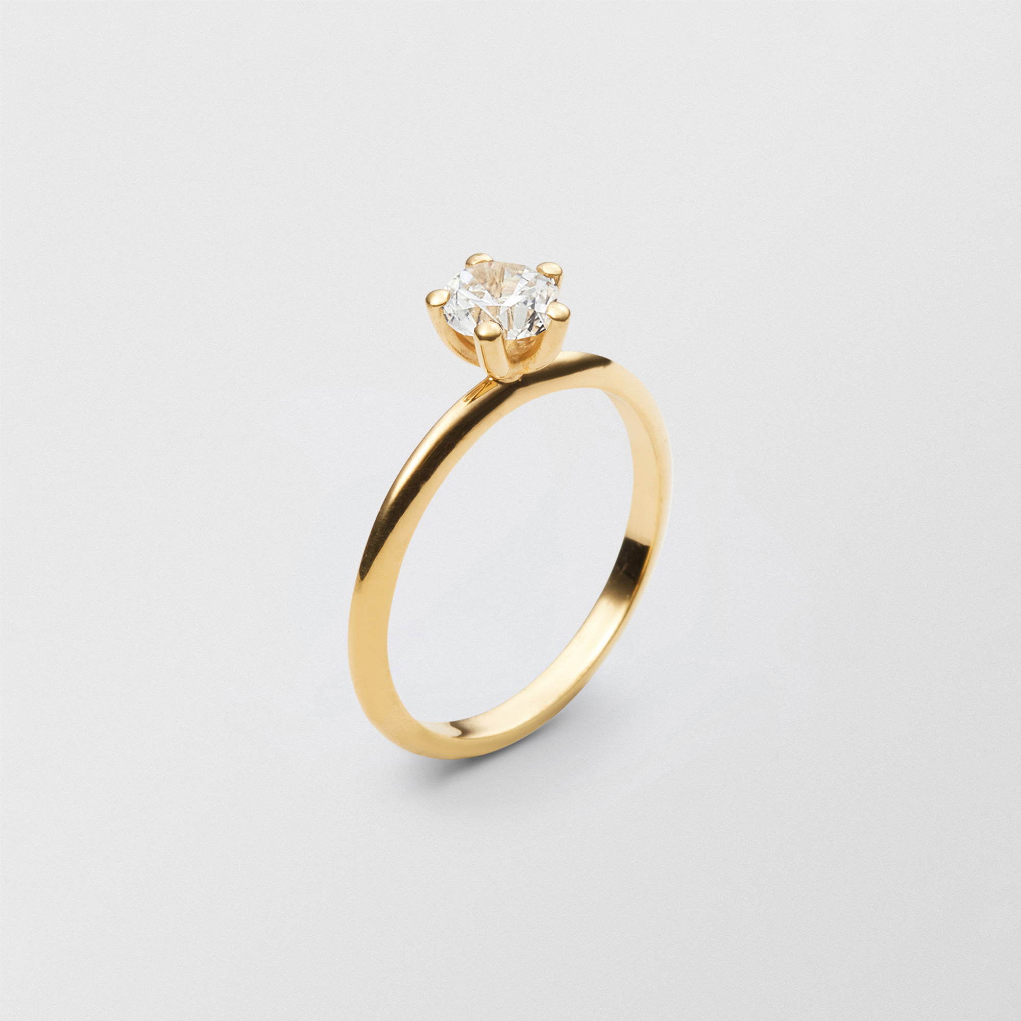 Product Image for Poppy 0.50 by Sandberg | Solitär | Gult guld | Förlovningsring