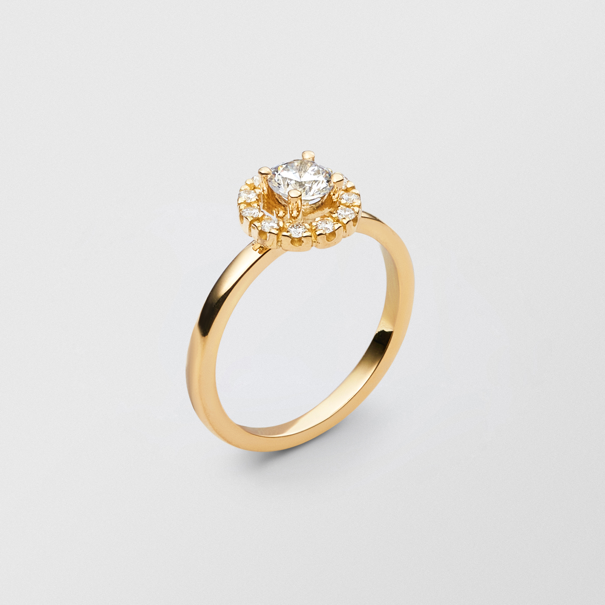 Product Image for Soft Halo 0.50 by Sandberg | Förlovningsring i guld